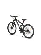 Bicicleta MTB-Full Suspension Velors Matador 2.7 V2760D 26", Negru/Alb/Verde