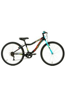 Bicicleta Copii DHS Plasma - 24 Inch, Negru-Roz