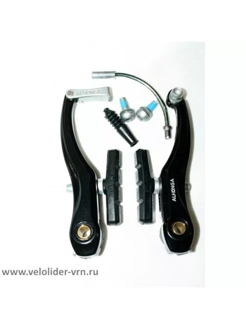 Frana Fata V-Brake Alongha HJ-805AD - 110x60 mm, Aluminiu, Negru