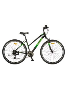   Bicicleta Trekking Polar Forester Comp Lady - 28 inch, M, Negru-Verde