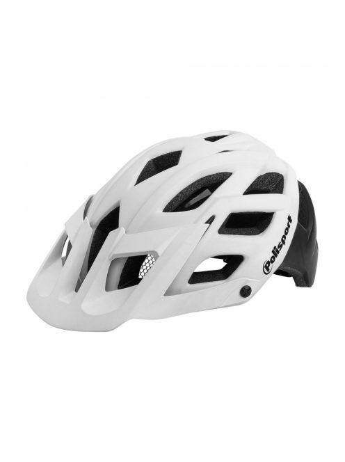Casca Polisport E3 Enduro Alba cu Negru Mat