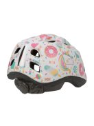 Casca Copii Polisport Be-Cool Marime S(52-56), set bidonas+suport, alb-roz