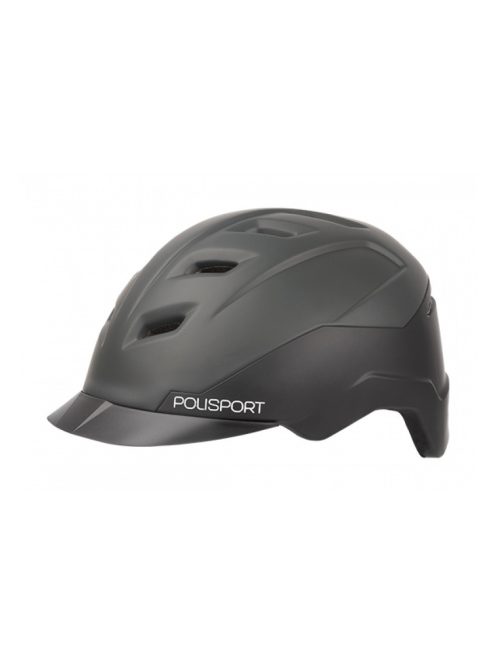 Casca Polisport E-City, Comfortabila, L(58-61) Neagra