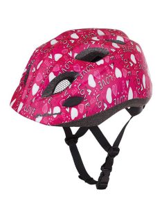Casca Ciclism Copii Cu Led Polisport Love - 52-56 cm, S, Roz