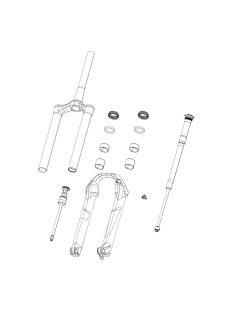   Cartus Compresie Furca RockShox Remote - Coil XC30 B3-B4 (2018-2020)/Judy TK B1 (2021), 17 Mm Turnke